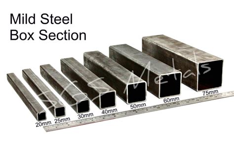 large steel box section|box steel sizes australia.